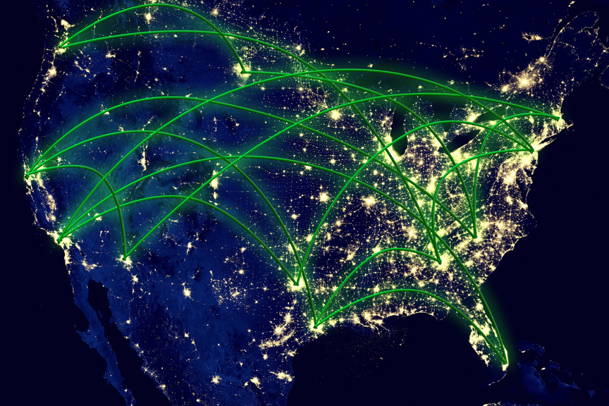 United States Network Map